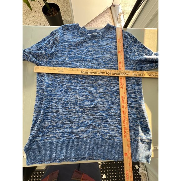 Karen Scott Crewneck Pullover Sweater Women XXL Blue Space Dyed Relaxed Winter - Picture 5 of 10